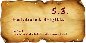 Sedlatschek Brigitta névjegykártya